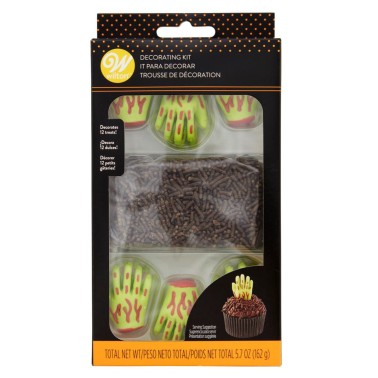 Set 12pcs sugar decorations Zombie hands Wilton