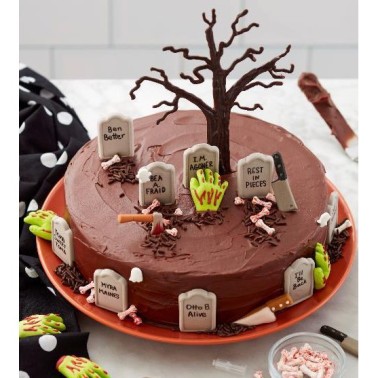Set 12pcs sugar decorations Zombie hands Wilton
