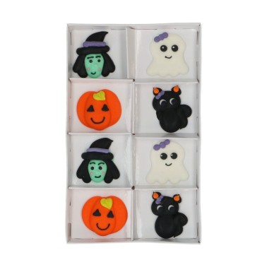Set 8 pcs Happy Halloween sugar decorations Wilton