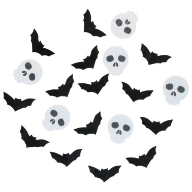 Set of piped waffle decorations and skull 18 pcs wilton
