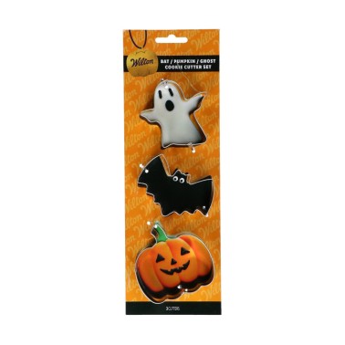 Set 3 stücke Bat-Kekse Formen, Kürbis, Ghost Wilton
