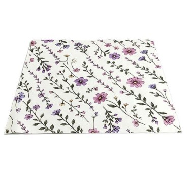 50 fogli carta pergamena 25 x 25 cm Fiori per Bento cake e dolci