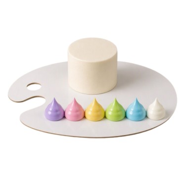 White Cabinet Cap Painter 25 x 30 cm H 3 mm