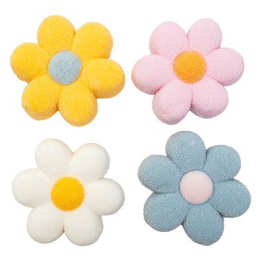 Marshmallow Pastel Flowers 12 pcs