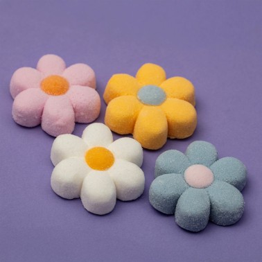 Marshmallow Pastel Flowers 12 pcs