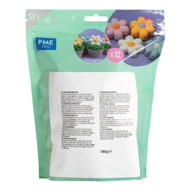 Marshmallow Pastel Flowers 12 pcs