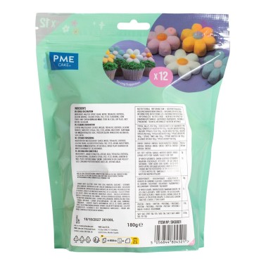 Marshmallow Pastel Flowers 12 pcs
