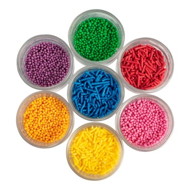 Rainbow assorted sprinkles 7 types 48 g PME