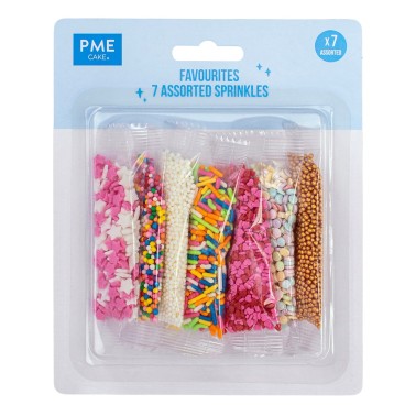 Sprinkles assortiti Colori vari 7 tipi 48 g PME