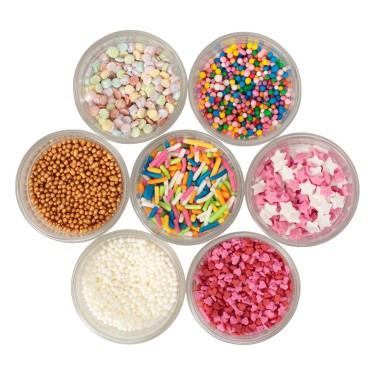 Sprinkles assortiti Colori vari 7 tipi 48 g PME