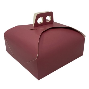 25 pcs cake box with handle 31x31 cm powder