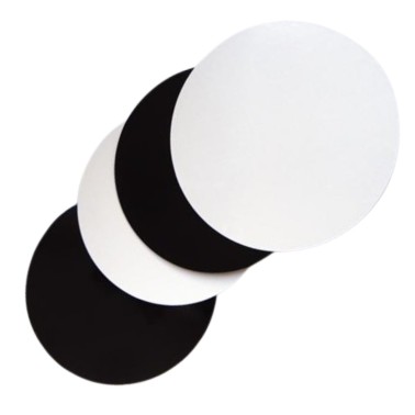 10 kg Rigid Leveled Board 26cm White Black 77 pcs