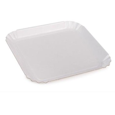 10 kg tray for white square pastry 20x20 cm 185 pcs