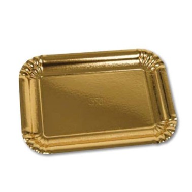 10 kg tray for square pastry gold 20x20 cm 185 pcs