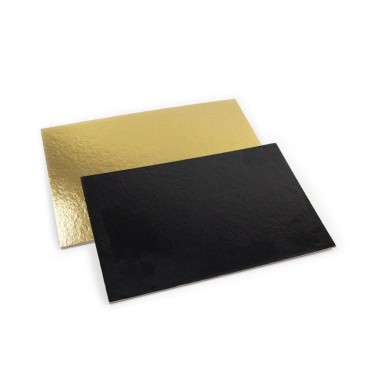 Set 10 kg Droit rectangulaire or noir or noir 35 x 45cm