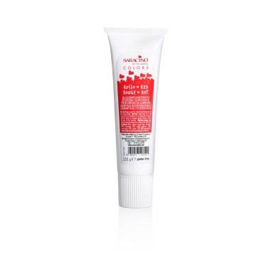 Food dye red gel 100 g Saracino