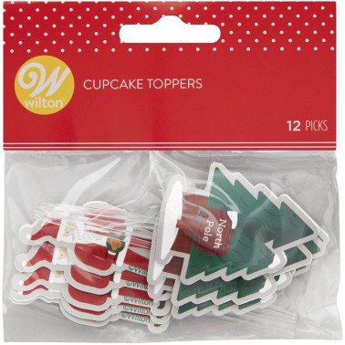 12 Decorative Pick Santa Claus Wilton