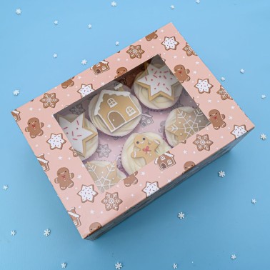 Set 2 scatole per cupcake e dolci pan di zenzero Simply Making