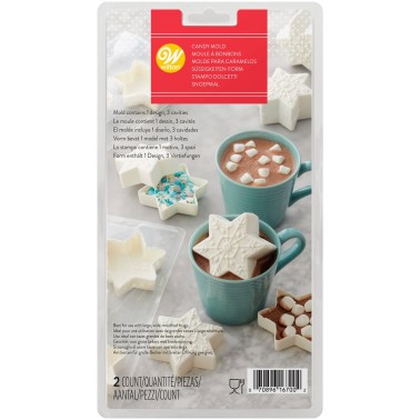 3D mold for hot chocolate snowflake Wilton