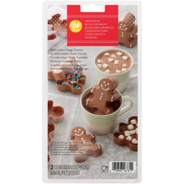 Moule 3D pour pain d'épice au chocolat chaud Wilton