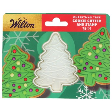 Razítko vaří s vánoční stromeček razítko 7,5 cm Wilton