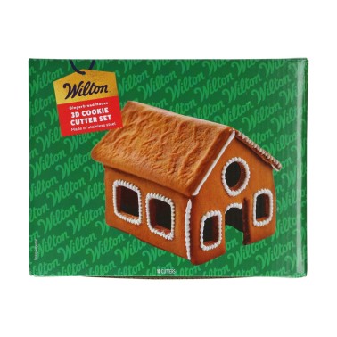 SET 10 CUT CUT 3D Gingerbread CASETTA Wilton