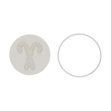 Schneidschneider mit Sugar Stick Stamp Wilton