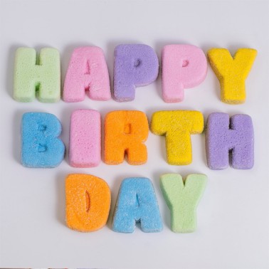 Marshmallow Lettere Happy Birthday PME 13 pezzi 180 g