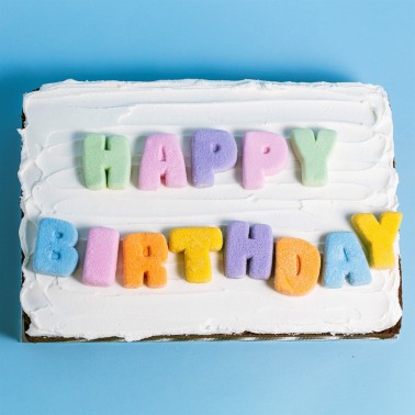 Marshmallow Lettere Happy Birthday PME 13 pezzi 180 g