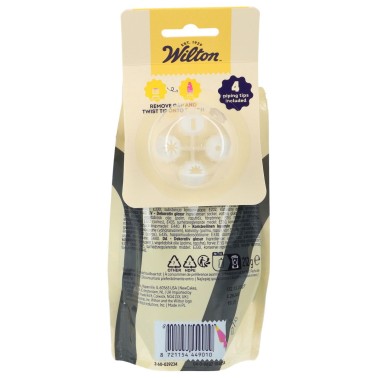 Glassa decorativa per dolci con 4 beccucci NERA 212 g Wilton