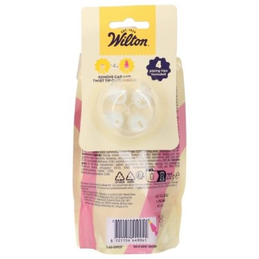 Glassa decorativa per dolci con 4 beccucci ROSA 212 g Wilton