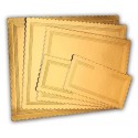 Tavolette rettangolari oro nero kappate rigide 30 x 40 cm - Vica in vendita su Sugarmania.it