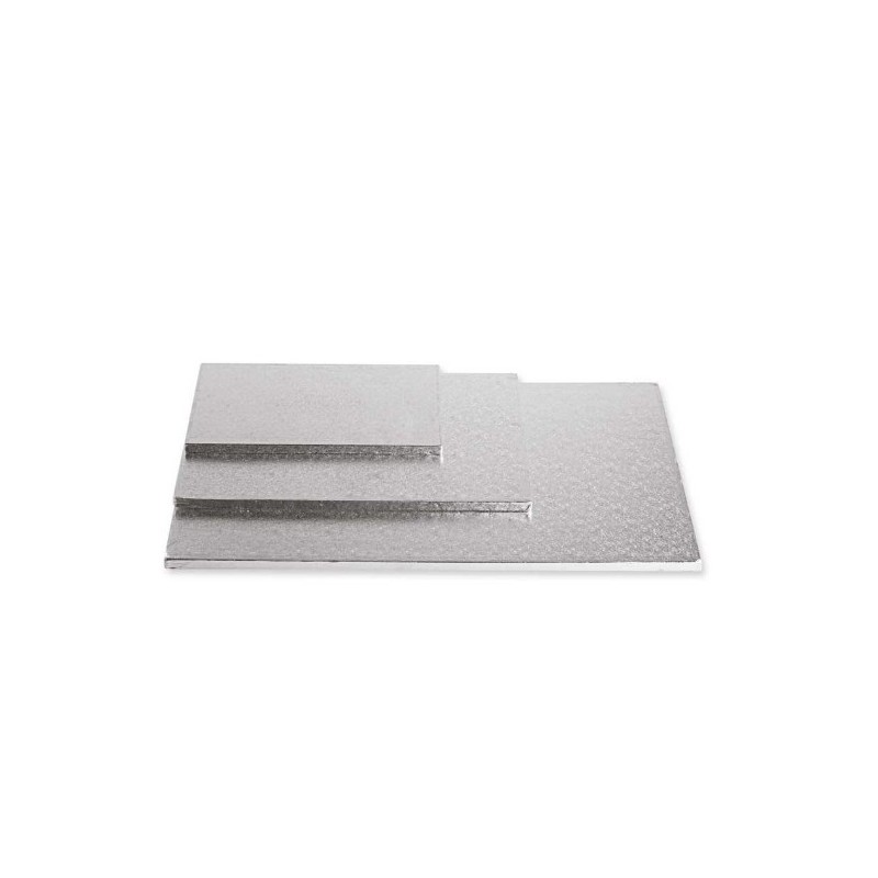 Cake Board rettangolare Argento 30 x 40 x 1,2 cm - Decora in vendita su Sugarmania.it