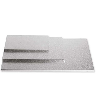 Cake Board rettangolare Argento 30 x 40 x 1,2 cm - Decora in vendita su Sugarmania.it