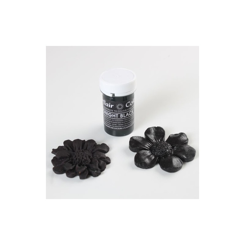 Sugarflair Midnight black Pastel Paste Colour - 25g - Sugarflair in vendita su Sugarmania.it