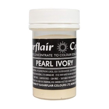 Sugarflair pearl Ivory Pastel Paste Colour - 25g - Sugarflair in vendita su Sugarmania.it