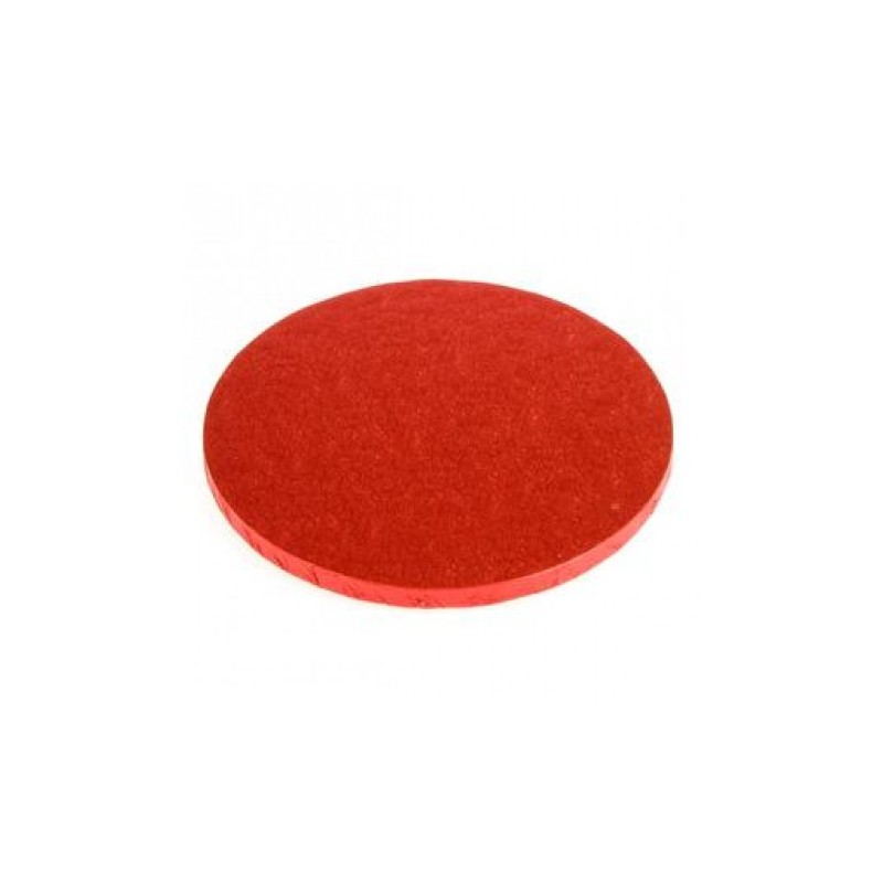 Cake Board TONDO Rosso Decora - h 1,2 cm / Ø assortiti - Decora in vendita su Sugarmania.it