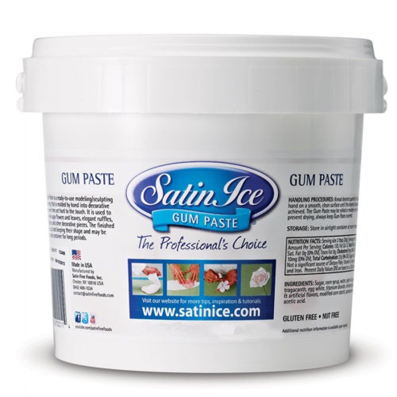 Gum paste satin Ice 1 kg  - Satin Ice in vendita su Sugarmania.it