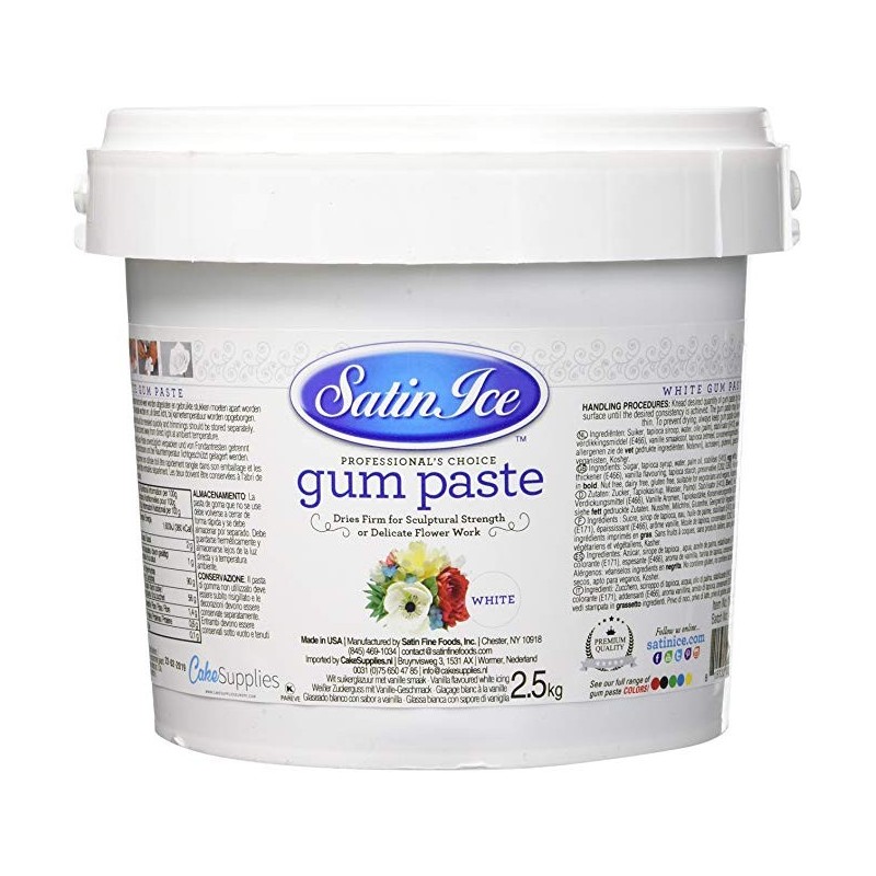 Gum paste satin Ice 2,5 kg  - Satin Ice in vendita su Sugarmania.it