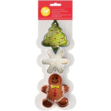 Set tre tagliapasta mix Natale Wilton - Wilton in vendita su Sugarmania.it