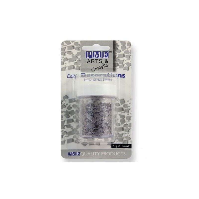 Glitter commestibili PME 7 grammi Argento - PME in vendita su Sugarmania.it