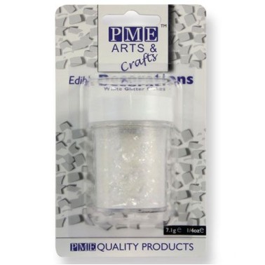 Glitter commestibile PME 7 grammi Bianco - PME in vendita su Sugarmania.it