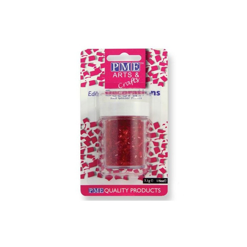 Glitter commestibile PME 7 grammi Rosso - PME in vendita su Sugarmania.it