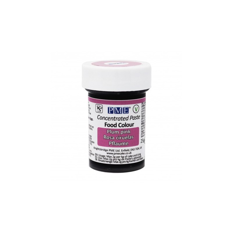 Colorante alimentare in pasta Plum Pink PME 25 g - PME in vendita su Sugarmania.it