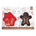 Set 2 tagliapasta gingerbread omino e casa - Decora in vendita su Sugarmania.it