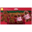 Set 4 tagliapasta Wilton gingerbread family - Wilton in vendita su Sugarmania.it