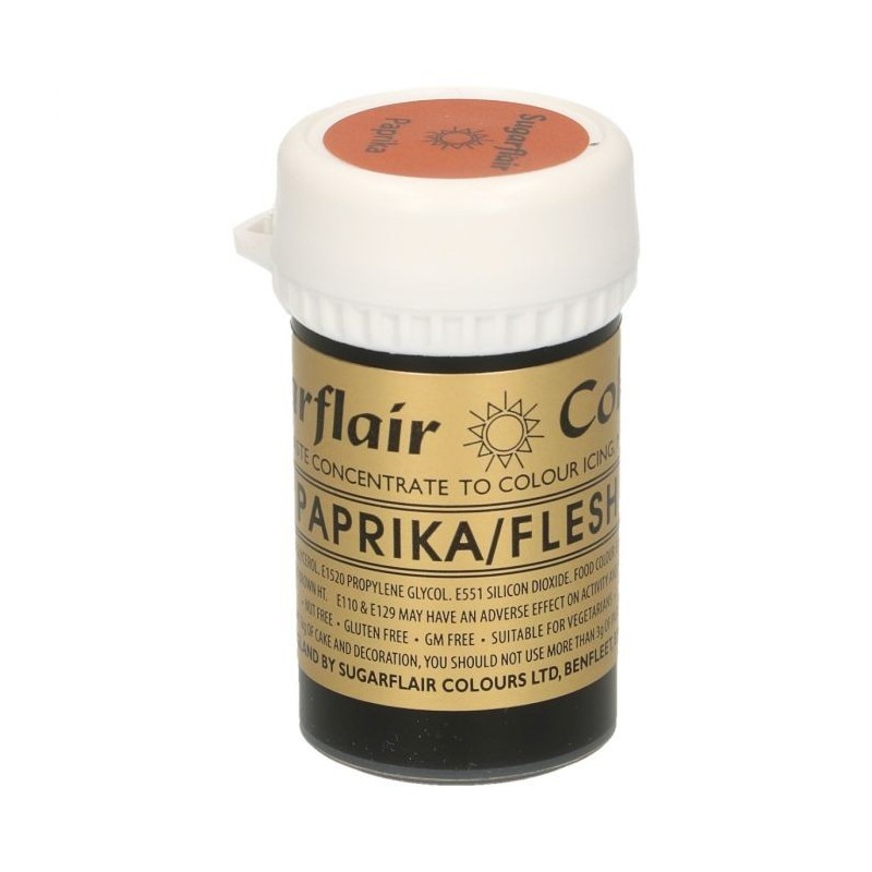 Sugarflair Paste Colour PAPRIKA/FLESH, 25gr. - Sugarflair in vendita su Sugarmania.it