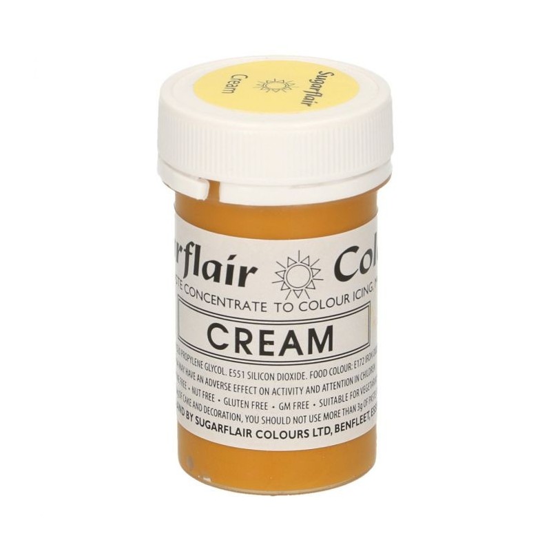 Sugarflair Paste Colours - TATRANIL CREAM - 25g - Sugarflair in vendita su Sugarmania.it