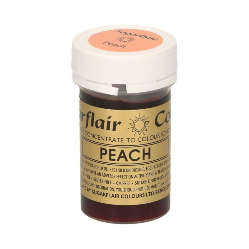 Sugarflair Paste Colour PEACH, 25gr. - Sugarflair in vendita su Sugarmania.it