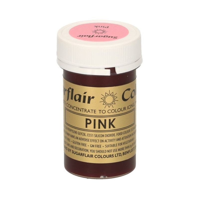 Sugarflair Paste Colour PINK, 25gr. - Sugarflair in vendita su Sugarmania.it